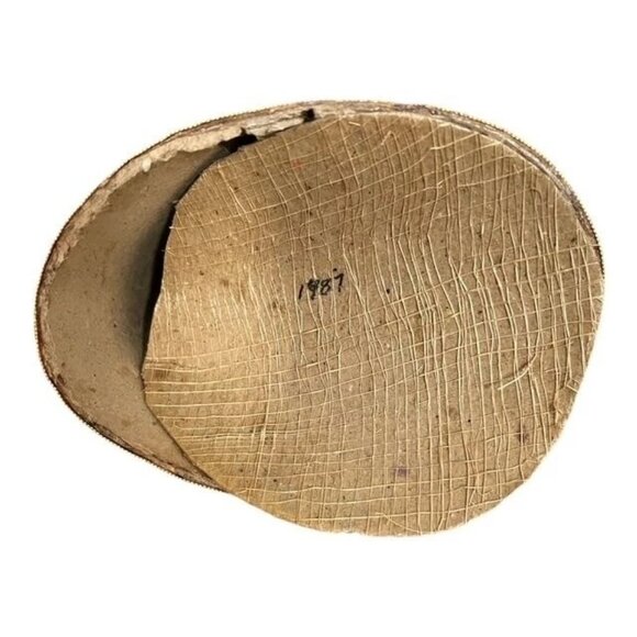 Vintage Straw Angels – 1986 & 1987 Set of 2 Handmade Corn Husk Figurines with Ri - Picture 7 of 7